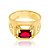 ANEL DE FORMATURA MASCULINO FOLHEADO A OURO ALFA E ÔMEGA ROMMANEL 512713 - Imagem 4