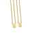 ESCAPULÁRIO FOLHEADO A OURO COM MEDALHAS. MED 68CM ROMMANEL 530768 - Imagem 1