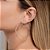 ARGOLA FOLHEADO A OURO FORMATO FOLHA. MED 5,5CM ROMMANEL 527112 - Imagem 4