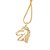 PINGENTE MASCULINO FOLHEADO A OURO CABEÇA DE CAVALO. MED 4CM ROMMANEL 542685 - Imagem 2