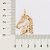 PINGENTE MASCULINO FOLHEADO A OURO CABEÇA DE CAVALO. MED 4CM ROMMANEL 542685 - Imagem 3