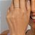 ANEL FOLHEADO A OURO COM ZIRCÔNIAS NAVETE ROMMANEL 513330 - Imagem 4