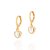 ARGOLA CORAÇÃO FOLHEADO A OURO COM ZIRCÔNIA. MED 2,3CM ROMMANEL 527125 - Imagem 1