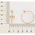 ARGOLA FOLHEADO A OURO CORAÇÃO INFINITO. MED 3CM ROMMANEL 527127 - Imagem 3