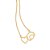 GARGANTILHA FOLHEADO A OURO AMOR CONECTADO MENINA COM CABELO AFRO. MED 50CM ROMMANEL 532433 - Imagem 2