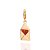 PINGENTE FOLHEADO A OURO FÓRMULA DO AMOR. MED 3CM ROMMANEL 542700 - Imagem 1