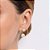 BRINCO FOLHEADO A OURO COM PÉROLAS. MED 2,3CM ROMMANEL 527133 - Imagem 4