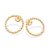 BRINCO REDONDO FOLHEADO A OURO COM ZIRCÔNIAS. MED 2,9CM ROMMANEL 527131 - Imagem 1