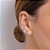 EAR CUFF COM PIERCING DE PRESSÃO FOLHEADO A OURO COM ZIRCÔNIAS COLORIDO. MED 3CM ROMMANEL 527135 - Imagem 4