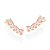 EAR CUFF COM PIERCING DE PRESSÃO FOLHEADO A OURO COM ZIRCÔNIAS COLORIDO. MED 3CM ROMMANEL 527135 - Imagem 1