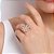 MAXI ANEL FLOR FOLHEADO A OURO COM ZIRCÔNIAS ROMMANEL 513342 - Imagem 4