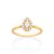 ANEL SKINNY GOTA FOLHEADO A OURO COM ZIRCÔNIAS ROMMANEL 513343 - Imagem 1