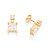 BRINCO FOLHEADO A OURO COM ZIRCÔNIAS. MED 1,4CM ROMMANEL 527132 - Imagem 1