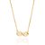 GARGANTILHA FOLHEADO A OURO INFINITO COM ZIRCÔNIAS. MED 50CM ROMMANEL 532446 - Imagem 1