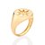 ANEL MASCULINO FOLHEADO A OURO ESTRELA ROSA DOS VENTOS ROMMANEL 513345 - Imagem 2