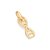 PINGENTE FOLHEADO A OURO CROMOSSOMO. MED 2CM ROMMANEL 542708 - Imagem 1