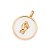 PINGENTE FIGA FOLHEADO A OURO COM MADRE PÉROLA. MED 3,4CM ROMMANEL 542709 - Imagem 1