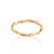ANEL SKINNY FOLHEADO A OURO ARO TORCIDO ROMMANEL 513357 - Imagem 1