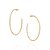 ARGOLA FOLHEADO A OURO ARO TORCIDO. MED 6CM ROMMANEL 527156 - Imagem 1