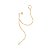 EAR CUFF COM PIERCING DE PRESSÃO FOLHEADO A OURO. MED 11CM ROMMANEL 527153 - Imagem 2