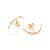 BRINCO EAR HOOK FOLHEADO A OURO. MED 2,1CM ROMMANEL 527157 - Imagem 2