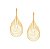 BRINCO FOLHEADO A OURO FORMADO POR FIOS. MED 5,9CM ROMMANEL 523609 - Imagem 1