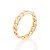 ANEL MASCULINO FOLHEADO A OURO ARO DE CORRENTE ROMMANEL 513365 - Imagem 2