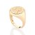 ANEL MASCULINO SÃO BENTO FOLHEADO A OURO ROMMANEL 513369 - Imagem 2