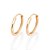 ARGOLA FOLHEADO A OURO. MED 1,6CM ROMMANEL 527165 - Imagem 1