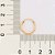 ARGOLA FOLHEADO A OURO. MED 1,6CM ROMMANEL 527165 - Imagem 3