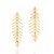 BRINCO FOLHEADO A OURO FOLHAS ARTICULADO. MED 5,6CM ROMMANEL 527168 - Imagem 2