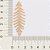 BRINCO FOLHEADO A OURO FOLHAS ARTICULADO. MED 5,6CM ROMMANEL 527168 - Imagem 3