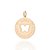 PINGENTE MEDALHA FOLHEADO A OURO SONHE, REALIZE E ACREDITE. MED 3,3CM ROMMANEL 542718 - Imagem 1