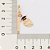 PINGENTE FOLHEADO A OURO PEDAGOGIA. MED 3,9CM ROMMANEL 542719 - Imagem 3