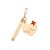 PINGENTE FOLHEADO A OURO ENFERMAGEM. MED 3,9CM ROMMANEL 542721 - Imagem 1