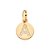 PINGENTE FOLHEADO A OURO LETRA COM ZIRCÔNIAS. MED 1,3CM ROMMANEL 542722 - Imagem 1