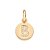 PINGENTE FOLHEADO A OURO LETRA COM ZIRCÔNIAS. MED 1,3CM ROMMANEL 542722 - Imagem 3