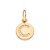 PINGENTE FOLHEADO A OURO LETRA COM ZIRCÔNIAS. MED 1,3CM ROMMANEL 542722 - Imagem 4