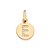 PINGENTE FOLHEADO A OURO LETRA COM ZIRCÔNIAS. MED 1,3CM ROMMANEL 542722 - Imagem 6