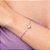 PULSEIRA FOLHEADO A OURO COM ZIRCÔNIA. MED 18CM ROMMANEL 552092 - Imagem 3