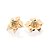 BRINCO FLOR FOLHEADO A OURO COM ZIRCÔNIAS E APLIQUE DE RHODIUM AMARELO. MED 1,9CM ROMMANEL 527170 - Imagem 1