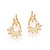 BRINCO PAISLEY FOLHEADO A OURO COM ZIRCÔNIAS. MED 1,6CM ROMMANEL 527171 - Imagem 2