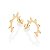 ARGOLA FOLHEADO A OURO FORMATO SOL. MED 2,1CM ROMMANEL 527173 - Imagem 2