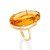 MAX ANEL OVAL FOLHEADO A OURO COM CRISTAL AMARELO ROMMANEL 513376 - Imagem 2