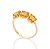 APARADOR DE ALIANÇA FOLHEADO A OURO COM ZIRCÔNIAS E CRISTAL AMARELO ROMMANEL 513392 - Imagem 2