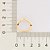 BRINCO GOTA VAZADA FOLHEADO A OURO. MED 2CM ROMMANEL 527181 - Imagem 3