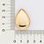 MAXI BRINCO GOTA FOLHEADO A OURO. MED 3,7CM ROMMANEL 527182 - Imagem 3
