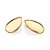 MAXI BRINCO GOTA FOLHEADO A OURO. MED 3,7CM ROMMANEL 527182 - Imagem 1