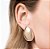 MAXI BRINCO GOTA FOLHEADO A OURO. MED 3,7CM ROMMANEL 527182 - Imagem 4