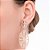 BRINCO FOLHEADO A OURO FORMATO OVAL TRABALHADO. MED 6,3CM ROMMANEL 527187 - Imagem 4